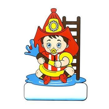 Geburtsfigur Baby Feuerwehr
