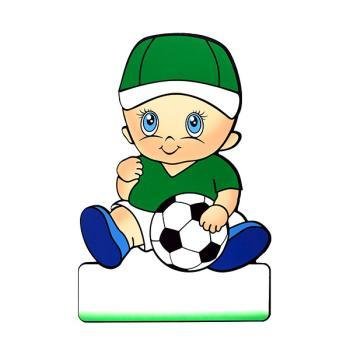 Geburtsfigur Fussballer grün