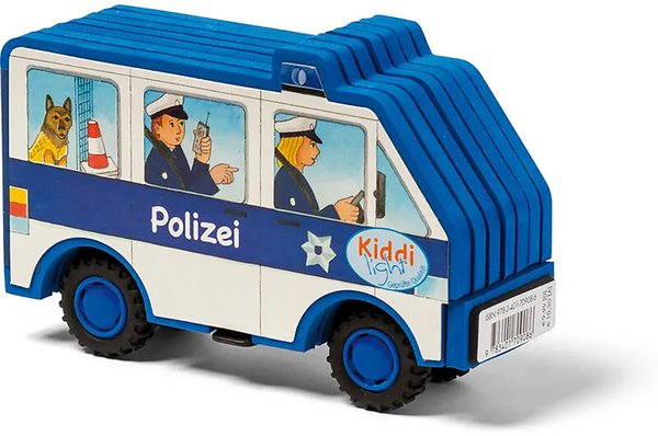 Mein Kiddy-light-Auto mit Aufziehmechanismus, Polizei